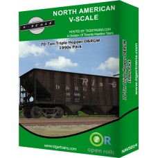 70-Ton Triple Hopper D&RGW 1990s Pack