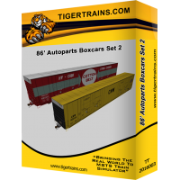 86' Autoparts Boxcar Set 2