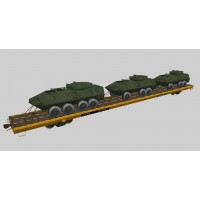 Military Flat Cars Set #3