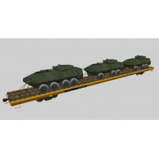 Military Flat Cars Set #3