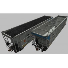 Trinity Blue Long Door Coal Hoppers